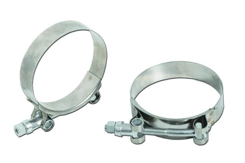 WYKA 4 Pack 32-35mm Range T-Bolt Hose Clamps,304 Stainless Steel Adjustable  Heavy Duty Pipe Strap Clamp(ID 1.26-1.38 Inch)