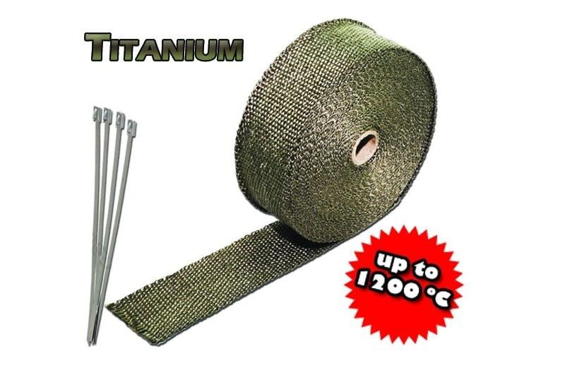 Ruban d'isolation thermique pour tuyau d'échappement - 25 - 200 mm -  Ningguo BST Thermal Products Co.,Ltd - en titane
