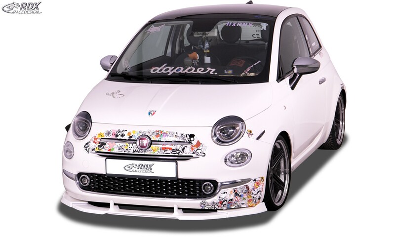 RDX Front Spoiler VARIO-X for FIAT 500 2016+ Front Lip Splitter