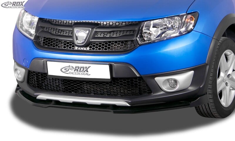 Front Spoilers: RDX Front Spoiler VARIO-X for DACIA Sandero 2 Stepway Front  Lip Splitter